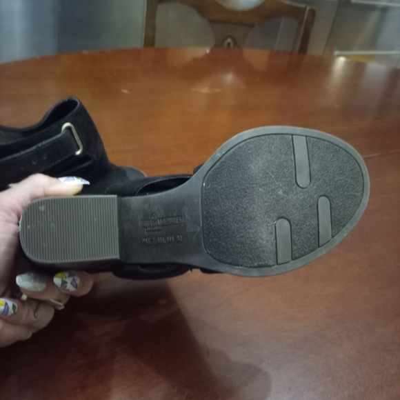 Fergalicious Black Open-Toe Heels - Picture 5 of 6